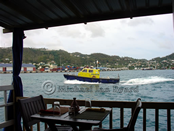 Grenada Pilot Boat from Cafe